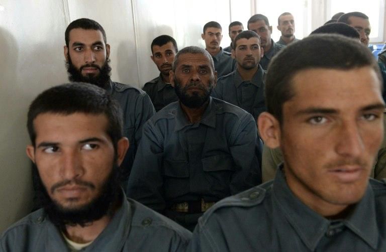 New police recruits listen to an instructor. The shocking mortality rate among security services has sent already shaky morale to new lows