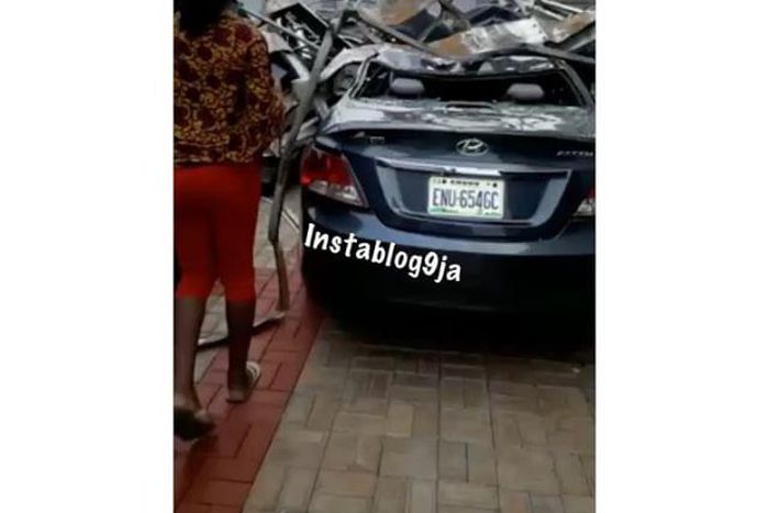 Tank stand collapses on UNN student's new car