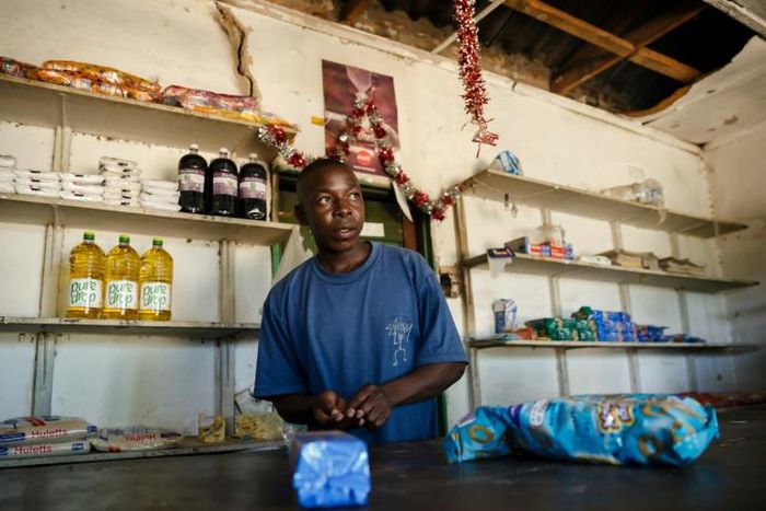 Solomon Chakauya has sometimes had only four customers a day during the Christmas season