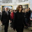 CIA Director Gina Haspel paid her respects at the casket of former president George H.W. Bush as he lay in state at the US Capitol, before she briefed US senators on Saudi Arabia's possible involvement in the murder of journalist Jamal Khashoggi