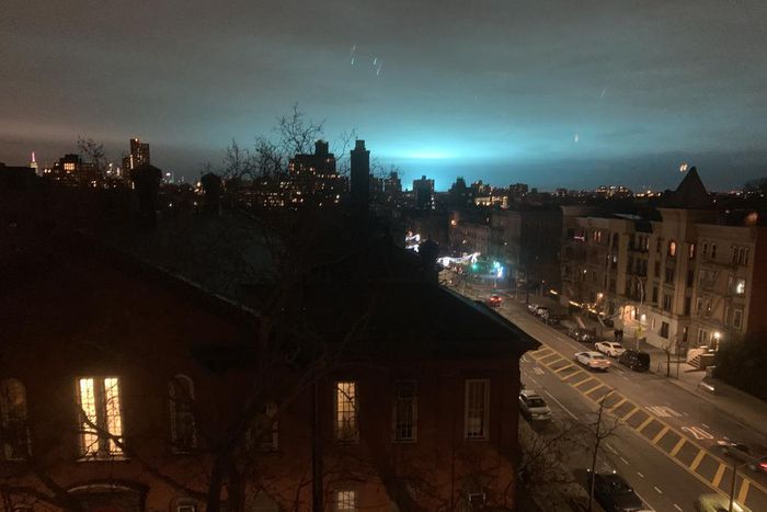 New York Sky Turns Bright Blue After Transformer Explosion