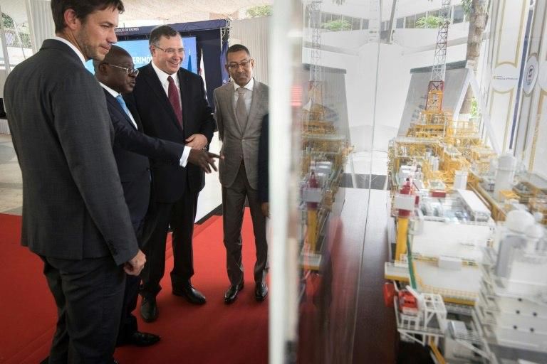 Two million barrels can be stored onboard the vessel and a tanker calls roughly once a week to collect the precious cargo before delivering it across the world