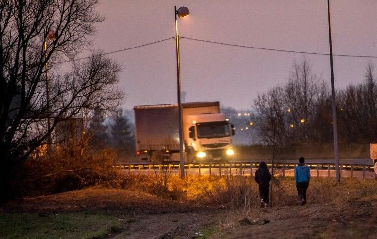 The usual method for travelling illegally to Britain has been stowing away in one of the thousands of trucks that rumble daily between the countries