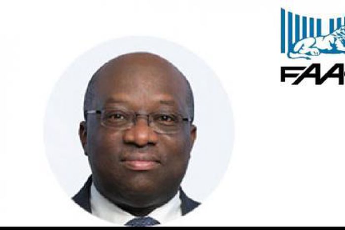 Permanent Secretary in the Ministry of finance, Dr. Mahmoud Isa Dutse and FAAC Logo