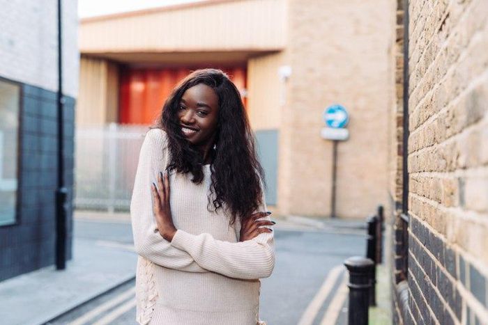 Beautiful woman smiling