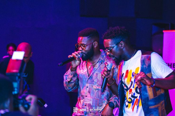 Falz and Sir Dauda performing at The Basement Gig 2nd year anniversary