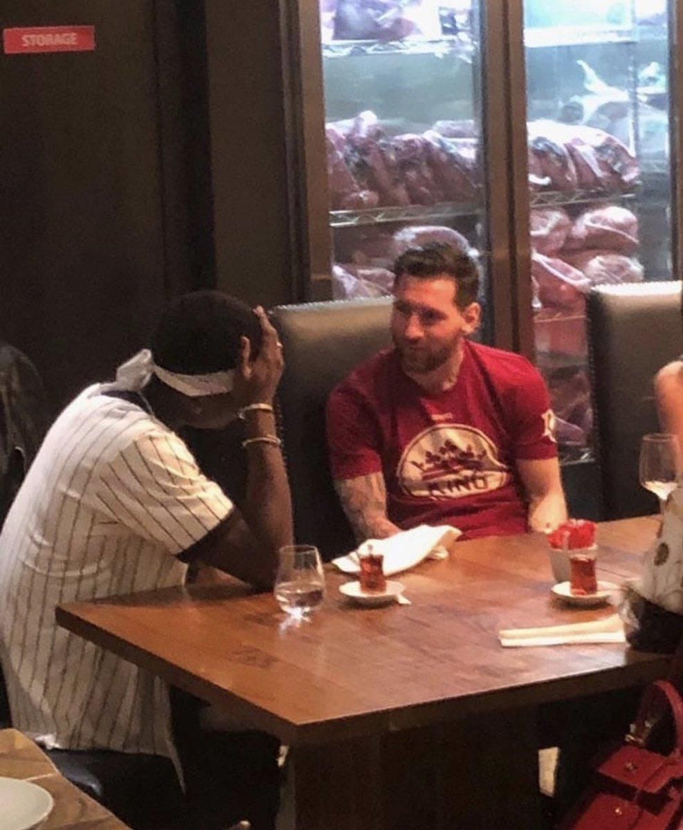 Paul Pogba and Lionel Messi