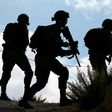 Israeli soldiers pictured following clashes between Israeli settlers from the settlement of Yitzhar and Palestinians from nearby Urif village, south of Nablus in the West Bank, on October 10, 2018