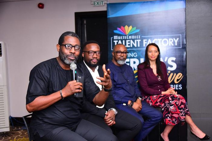 Femi Odugbemi speaking on Multichoice Talent Factory.