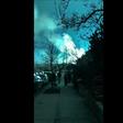 Thursday night lights: a fire at a power plant caused the sky to flash an eerie blue over New York City