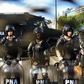 Riot police stood guard during a protest against the G20 summit, after Argentina's Security Minister Patricia Bullrich vowed there would be no repeat of violence that marred last year's G20 meeting in Germany
