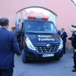 A van transports the bodies of two murdered Scandinavian hikers from Marrakesh to the airport on December 20, 2018