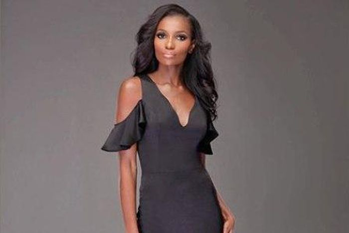 Agbani Darego modelling her ready to wear collection