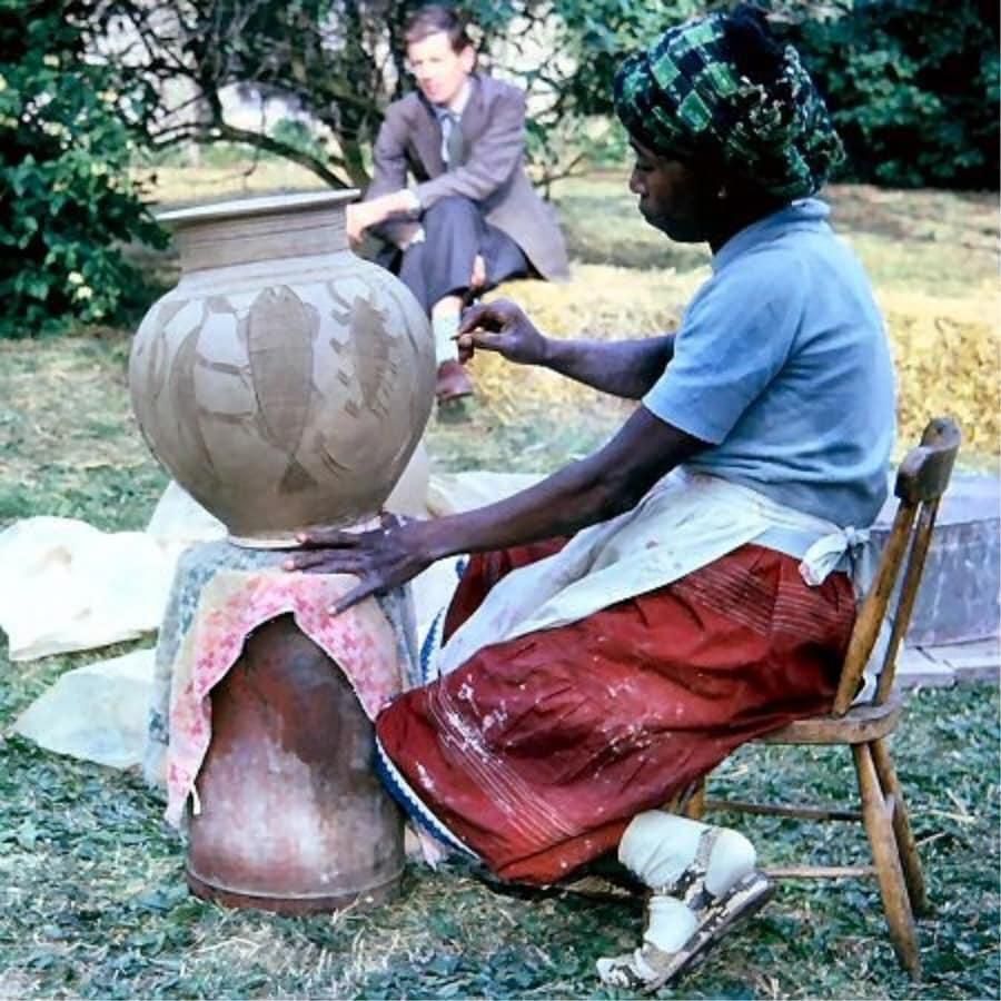 Ladi at Winchcombe Pottery in 1962