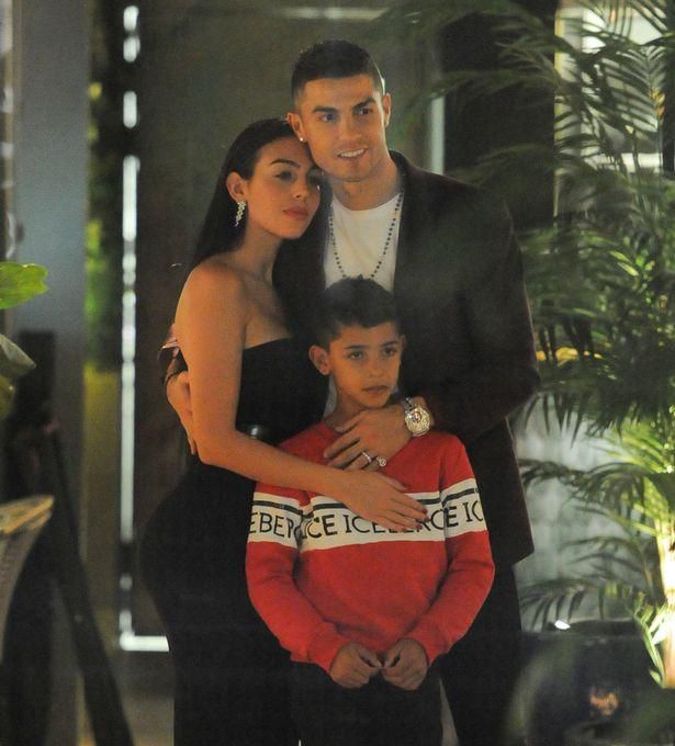 Cristiano Ronaldo Georgina Rodriguez and Cristiano Ronaldo Jr