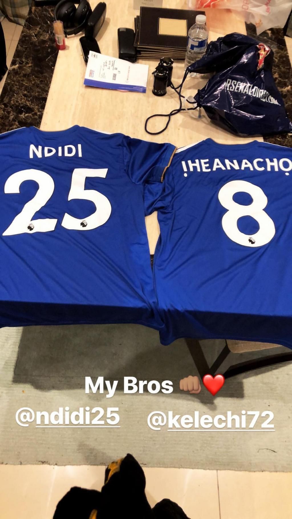 Alex Iwobi, Kelechi Iheanacho and Wilfred Ndidi