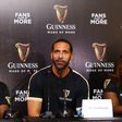 Rio Ferdinand speaking during a press conference