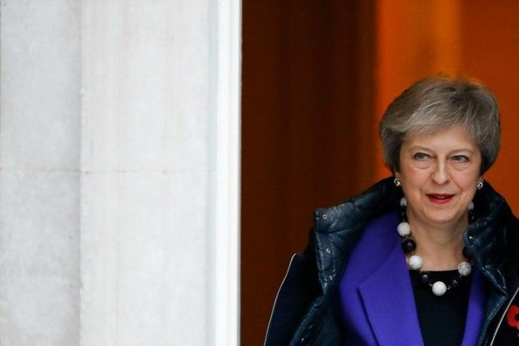 Britain's Prime Minister Theresa May is joining the leaders of Belgium and France for WWI commemoration ceremonies