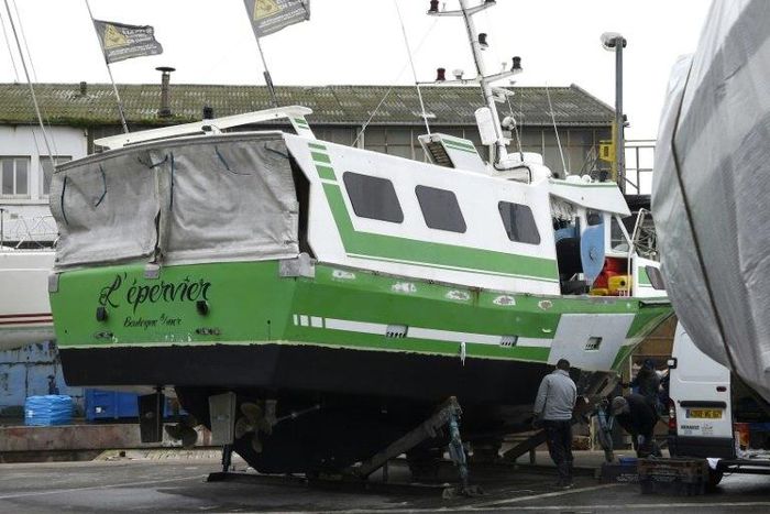 A group of Iranians who stole the fishing boat L'Epervier were caught trying to sail it across the Channel