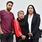 Matthew Caruana Galizia (L), Inday Espina-Varona (C) and Swati Chaturvedi (R)