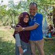 Azwan spent two days searching for his wife Dewi who survived the tsunami that hit Palu