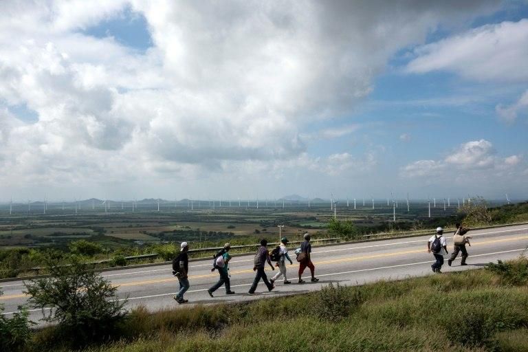 Trump has ramped up the rhetoric daily ahead of next Tuesday's midterm congressional elections, accusing the opposition Democrats of wanting to throw open the borders to floods of "tough people," "rapists" and other types of threats