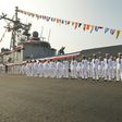 Taiwan President Tsai Ing-wen vowed that Taiwan would not 'concede one step' in defending itself as she inaugurated two frigates bought from the United States.