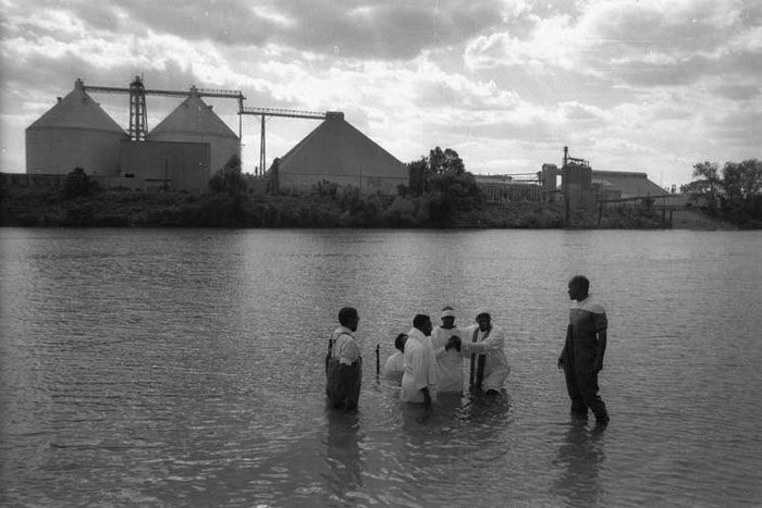 The police are on a lookout for the head pastor of a church after a man dies during his baptism.