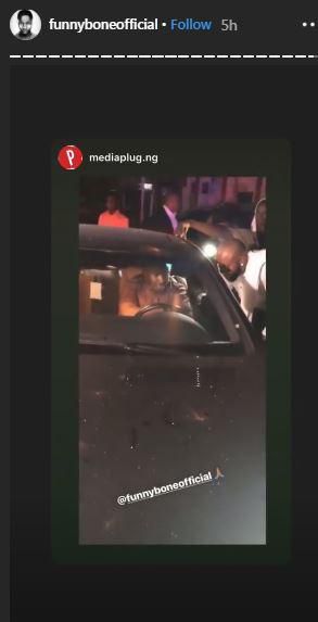 funny bone bonding with his new ride