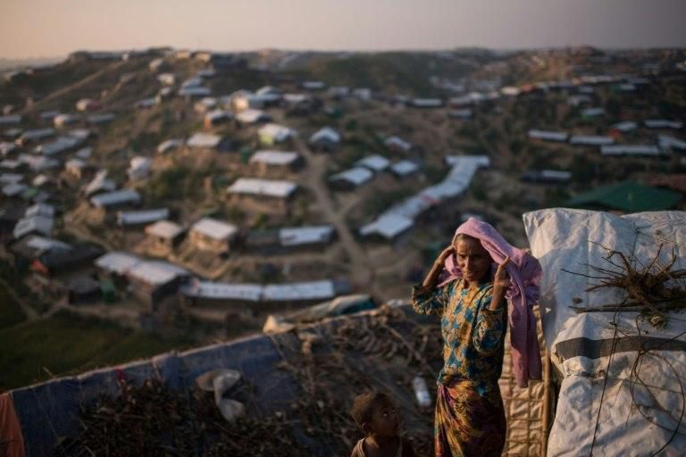 Bangladesh's border district of Cox's Bazar hosts a small city of Rohingya refugees perched on hillsides