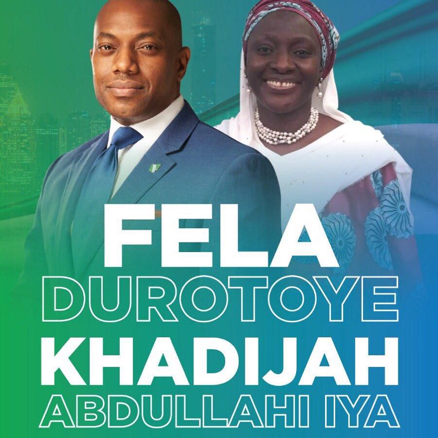 Fela Durotoye picked Khadijah Abdullahi-Iya as his running mate