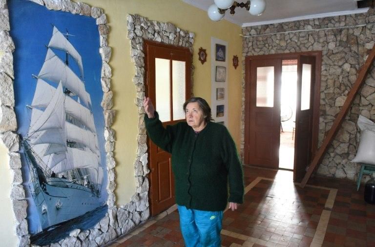 Olga Oprysko's home is full of mementos of her son's love of the sea