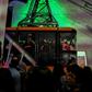 Colombian passengers ride Bogota's first cable car alongside the Monserrate mountain