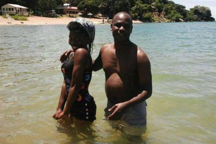 A priest has received some criticism for getting too comfortable with a staff.