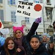 Around 50,000 people turned out for rallies in several French cities demanding action against gender violence