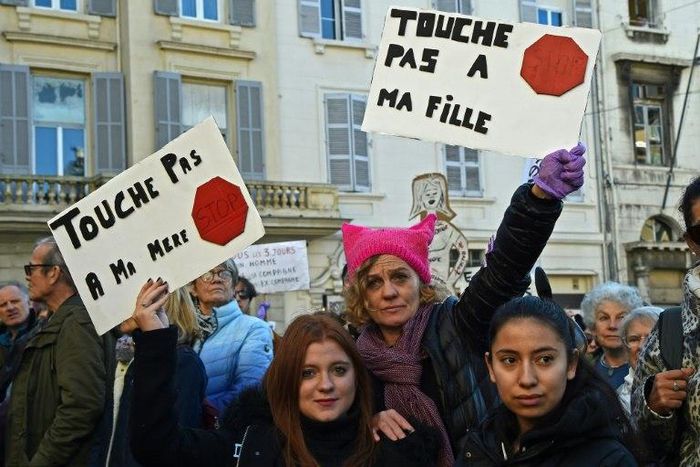 Around 50,000 people turned out for rallies in several French cities demanding action against gender violence