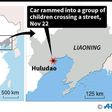 Map locating deadly car-ramming incident in Liaoning