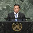Cambodia's Prime Minister Hun Sen addresses the General Assembly at the United Nations in New York on September 28, 2018