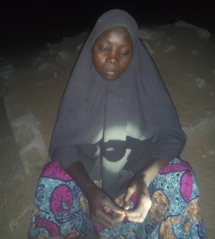 Shaidatu Adamu, suicide bomber caught by troops of the Nigerian Army