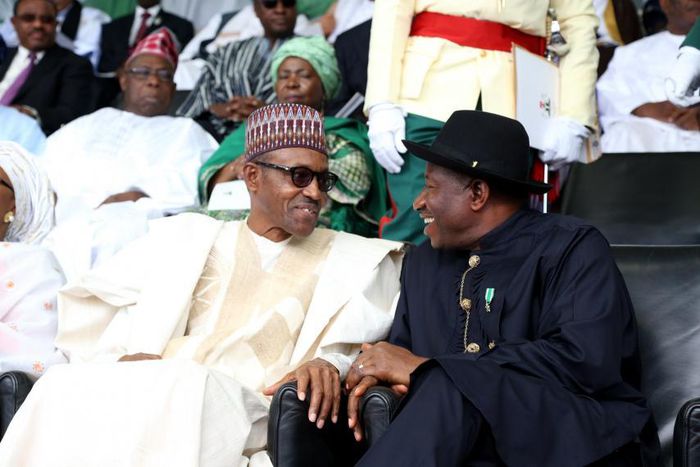 President Muhammadu Buhari with former president, Goodluck Jonathan