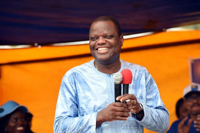 Food magnate and former presidential candidate Sebastien Ajavon (pictured March 2016), known as Benin's "chicken king" because he made his money in livestock, was convicted at a special tribunal in Porto-Novo in October 2018