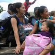 Women and children from the Honduran migrant caravan will be processed by Mexican immigration authorities and taken to a shelter in the city of Tapachula