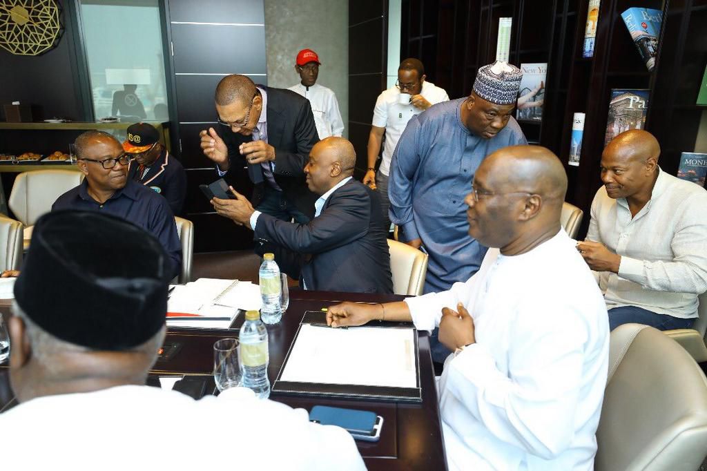 Atiku, Saraki, Peter Obi and Ben Bruce have been strategizing in Dubai