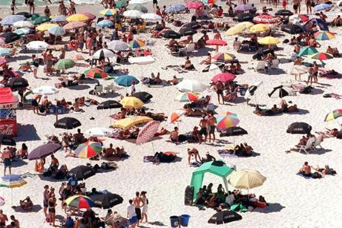 PPA guards allegedly told black beachgoers to leave Clifton beach in Cape Town (pictured 1999), claiming they worked for city authorities, which the city's mayor and a senior municipal official denied