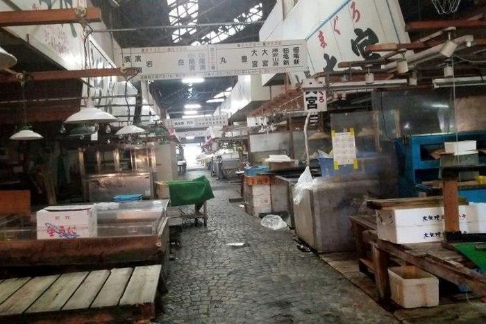 Once-bustling Tsukiji fish market, the world's biggest, is now an empty shell