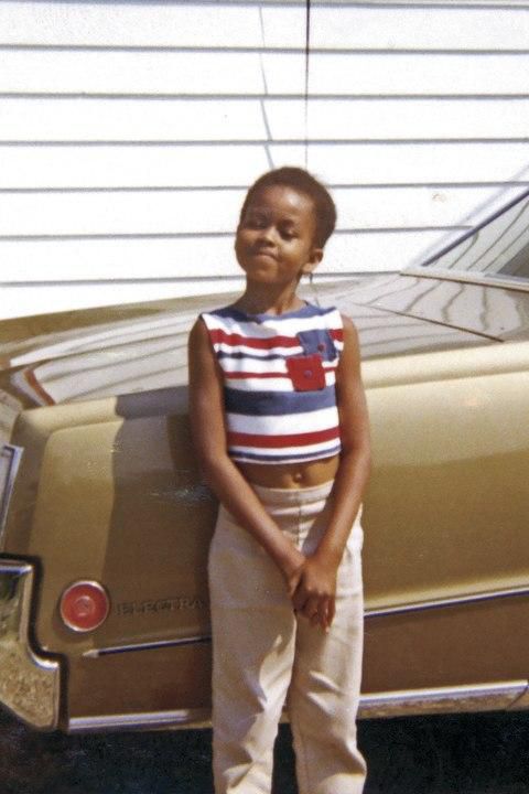 6-year-old Michelle in 1970, with her dad’s Deuce and a Quarter.