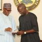 President Muhammadu Buhari (left) and former Lagos State Governor, Babatunde Fashola.