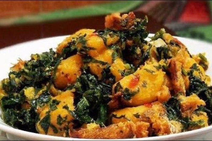 How to prepare yam and vegetable sauce (Ji Abubo)