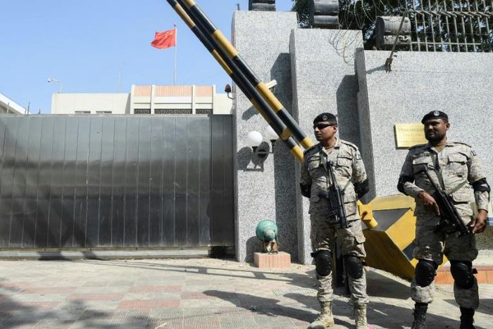 The Chinese consulate in Karachi was the target of a November attack that killed four