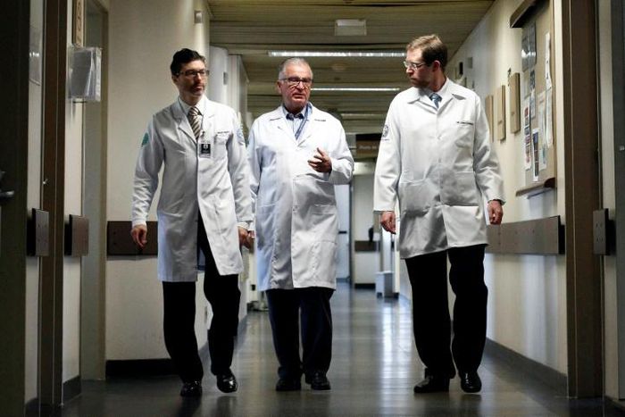 The Brazilian medical team behind the uterus transplant -- doctors Wellington Andraus (L), Luiz Carneiro (C) and Dani Ejzenberg (R) -- say they have two more women waiting to undergo the same procedure